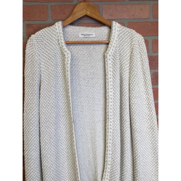 Amina Rubinacci Womens Open Front Cardigan Sweater Jacket Size 50 US 14 - Picture 2 of 9